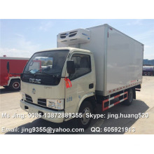 Fabricado en China DFAC 3-5 toneladas camión van frigorífico para la venta de carne y pescado en sharjah